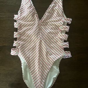 Tularosa pink and white one piece